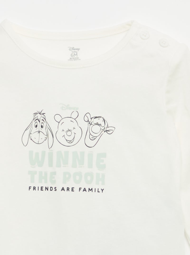 Conjunto de 3 piezas 'Disney' - Sudadera + pantalón + camiseta de manga larga Beige - Kiabi