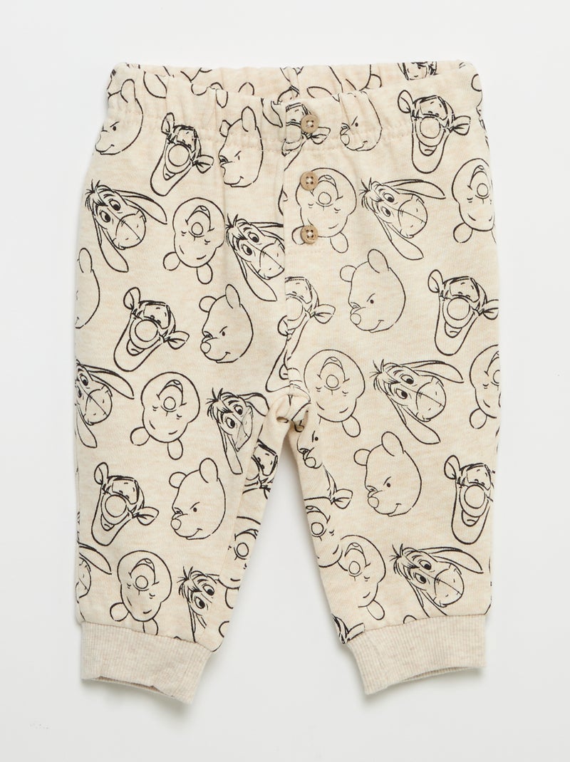 Conjunto de 3 piezas 'Disney' - Sudadera + pantalón + camiseta de manga larga Beige - Kiabi
