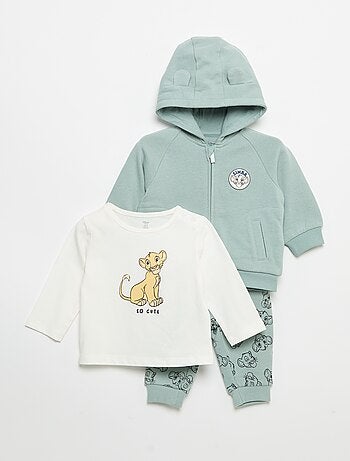 Conjunto de 3 piezas 'Disney' - Sudadera + pantalón + Camiseta de manga larga