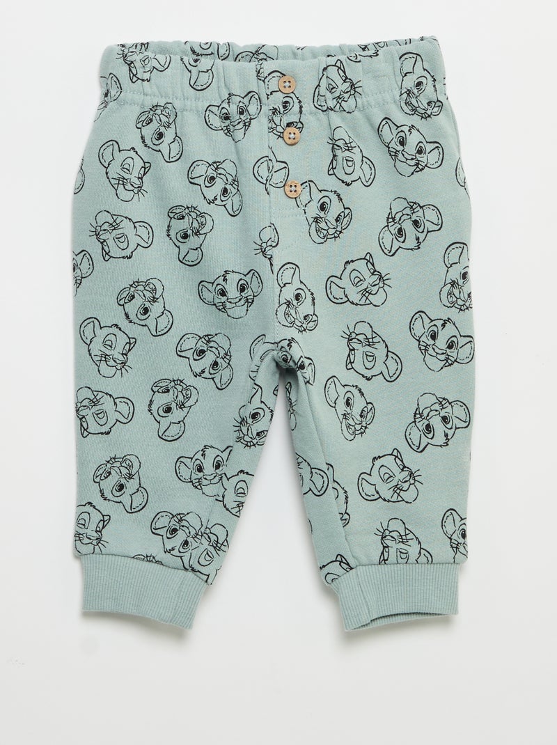Conjunto de 3 piezas 'Disney' - Sudadera + pantalón + Camiseta de manga larga Verde - Kiabi