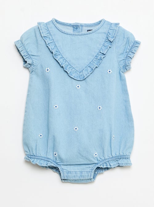 Conjunto de 3 piezas pelele + sombrero + calcetines - Kiabi