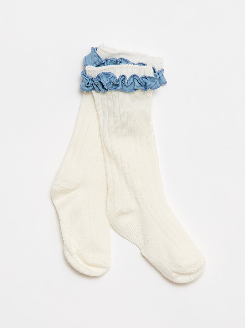 Conjunto de 3 piezas pelele + sombrero + calcetines Azul - Kiabi