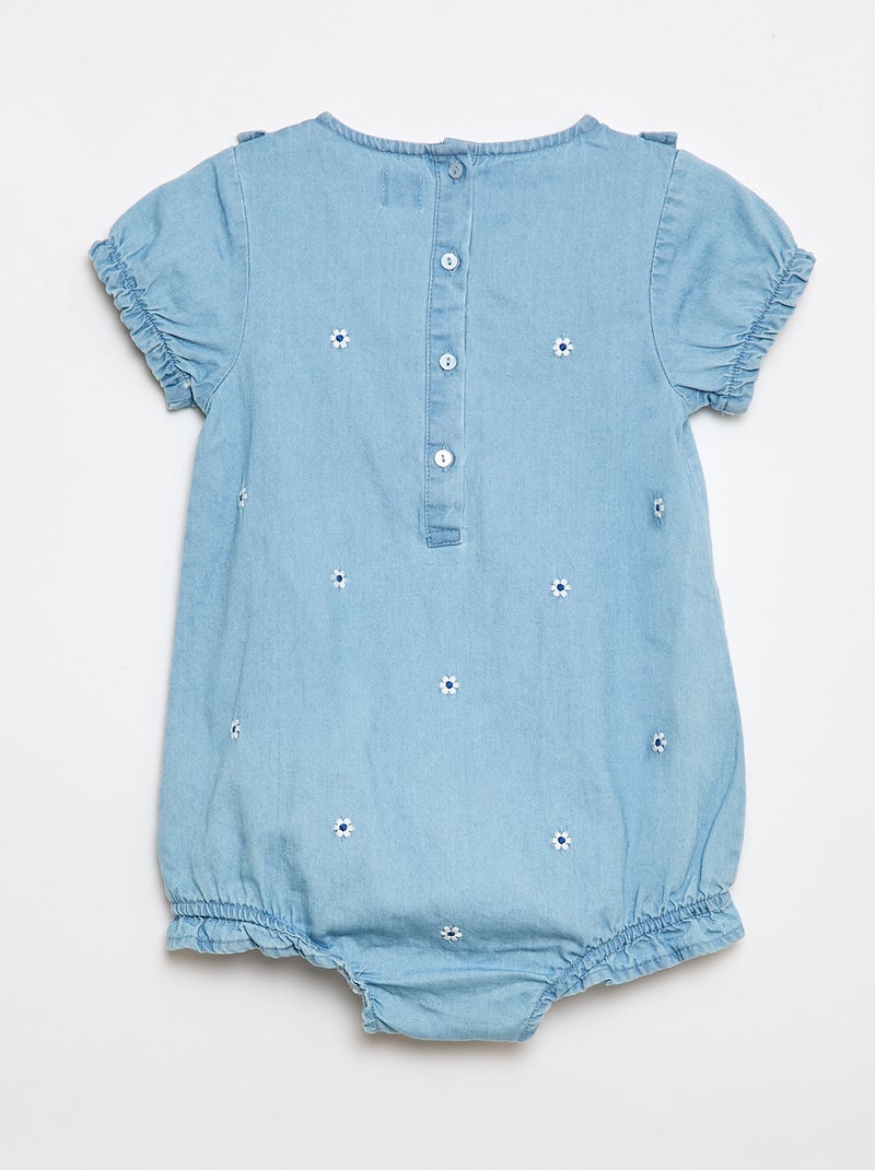 Conjunto de 3 piezas pelele + sombrero + calcetines Azul - Kiabi