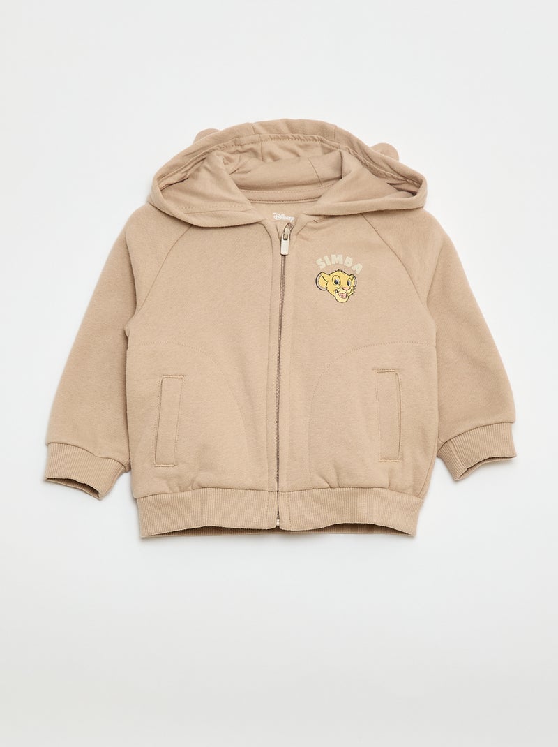 Conjunto de 3 piezas "Simba" - camiseta + pantalón de chándal + sudadera Beige - Kiabi