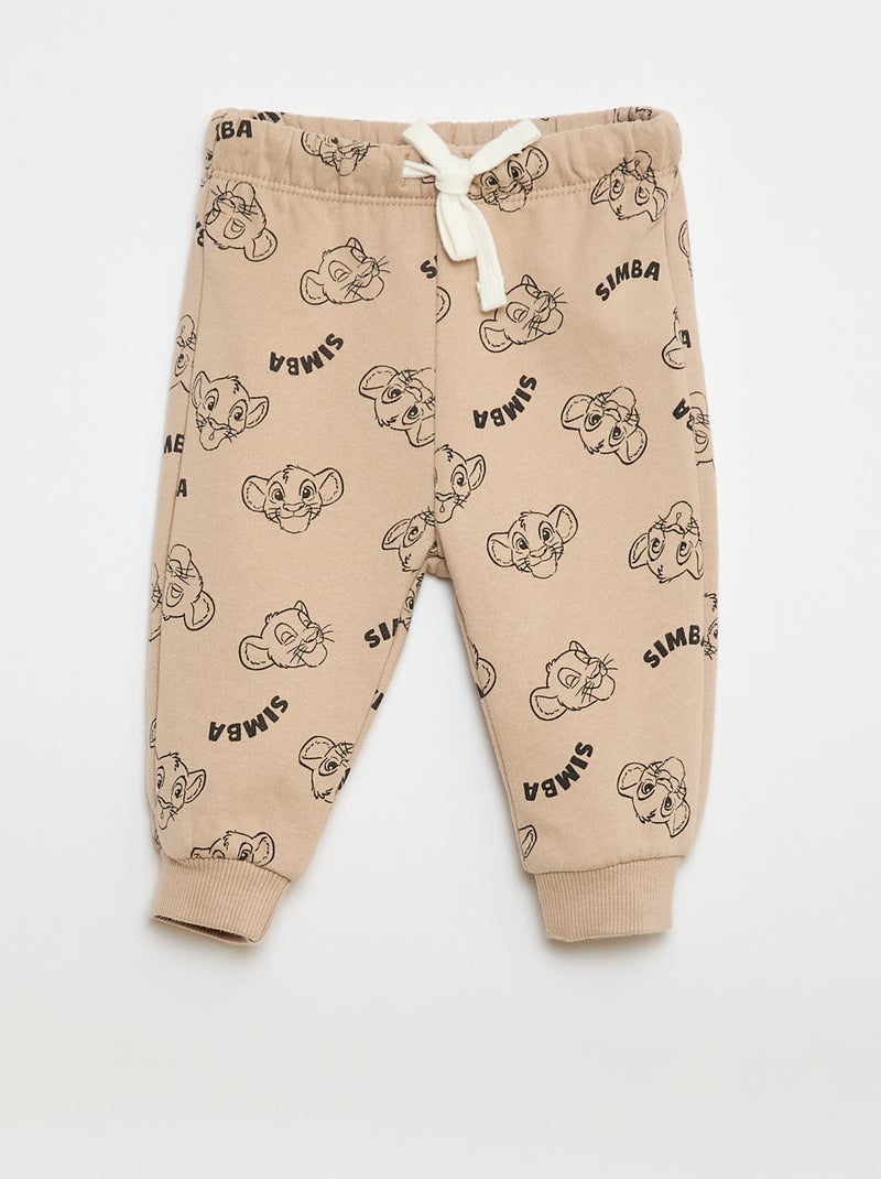 Conjunto de 3 piezas "Simba" - camiseta + pantalón de chándal + sudadera Beige - Kiabi
