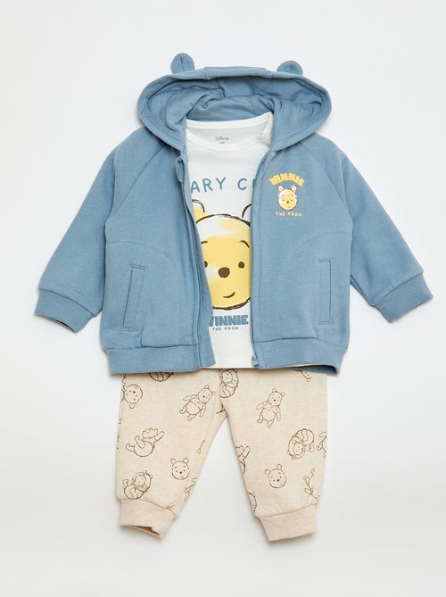 Conjunto de 3 piezas 'Winnie' - camiseta + pantalón de chándal + sudadera - Kiabi
