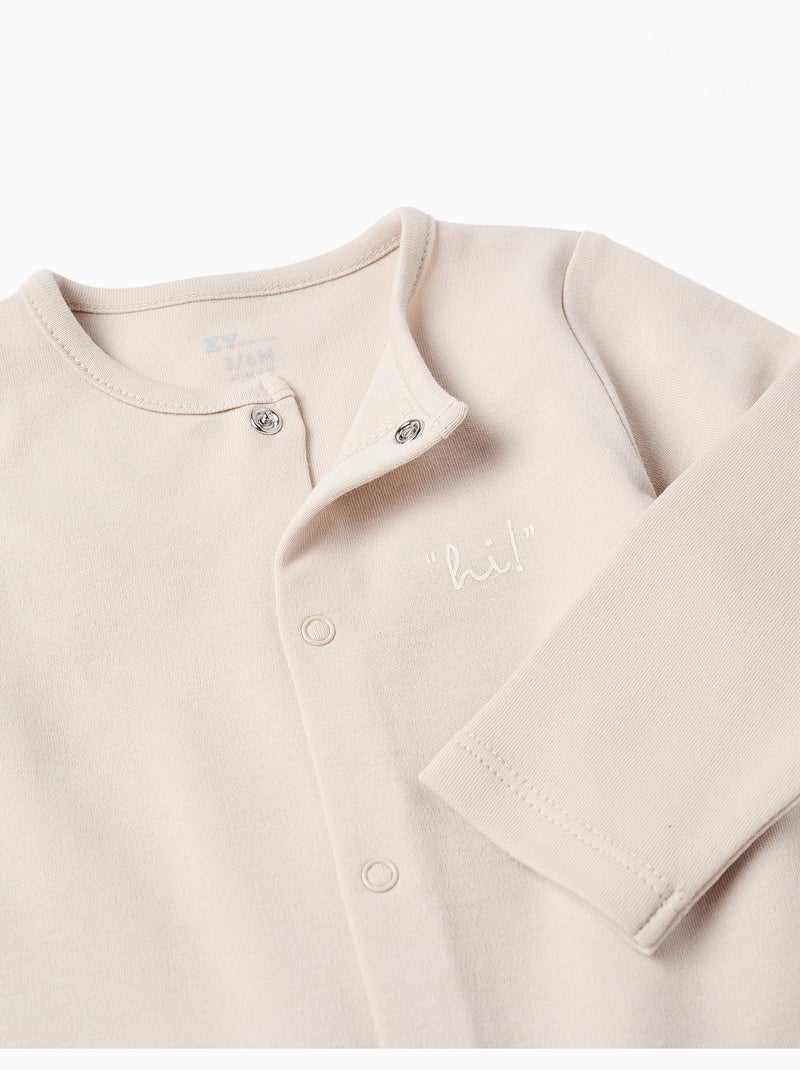 Conjunto de 4 piezas de algodón Beige/Blanco - Kiabi