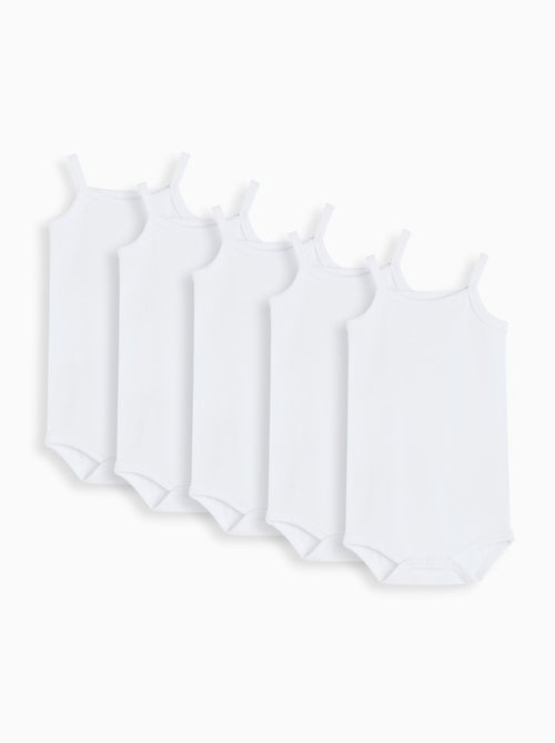 Conjunto de 5 bodies con tirantes, MO Fashion - Kiabi