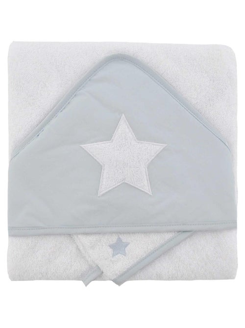 Conjunto de albornoz bordado + guante de estrella - Kiabi