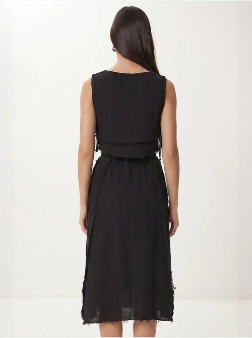 Conjunto de algodón con blusa sin mangas y falda midi istanbul - Kiabi