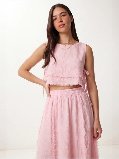 Conjunto de algodón con blusa sin mangas y falda midi istanbul - Kiabi Conjunto de algodón con blusa sin mangas y falda midi istanbul - Kiabi