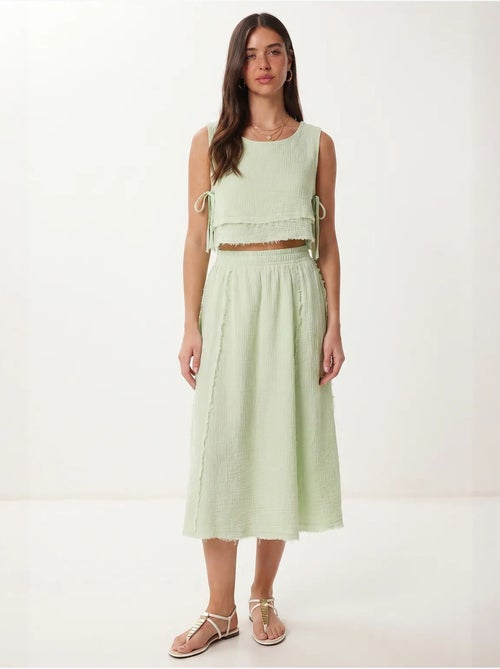 Conjunto de algodón con blusa sin mangas y falda midi istanbul - Kiabi Conjunto de algodón con blusa sin mangas y falda midi istanbul - Kiabi