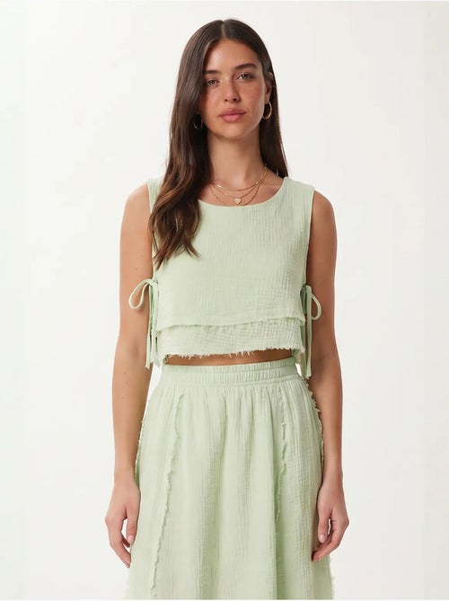 Conjunto de algodón con blusa sin mangas y falda midi istanbul - Kiabi Conjunto de algodón con blusa sin mangas y falda midi istanbul - Kiabi