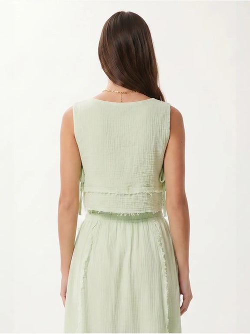 Conjunto de algodón con blusa sin mangas y falda midi istanbul - Kiabi Conjunto de algodón con blusa sin mangas y falda midi istanbul - Kiabi