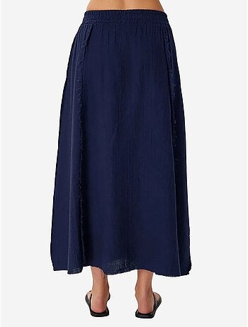 Conjunto de algodón de blusa sin mangas y falda de pernera ancha istanbul