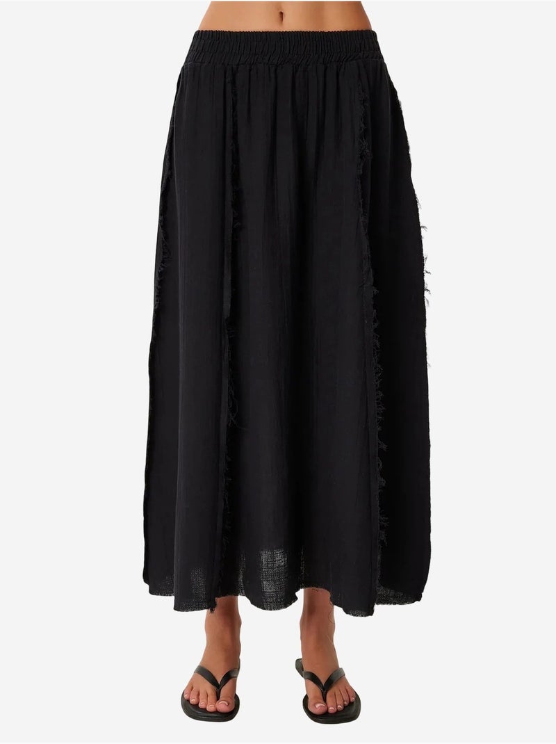 Conjunto de algodón de blusa sin mangas y falda de pernera ancha istanbul Negro - Kiabi