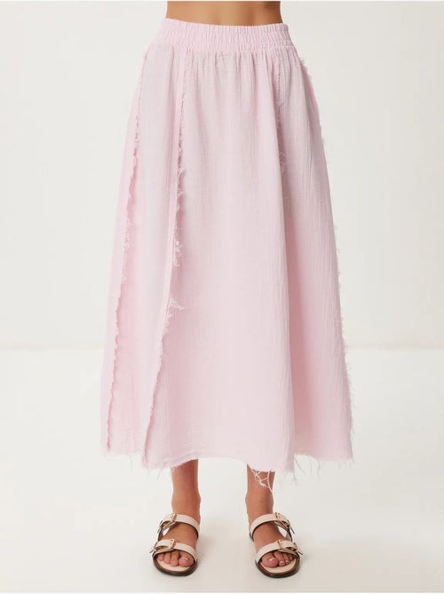 Conjunto de algodón de blusa sin mangas y falda de pernera ancha istanbul - Kiabi Conjunto de algodón de blusa sin mangas y falda de pernera ancha istanbul - Kiabi
