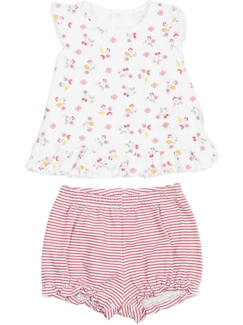 Conjunto de algodón orgánico, cerise | Kitikate - Kiabi