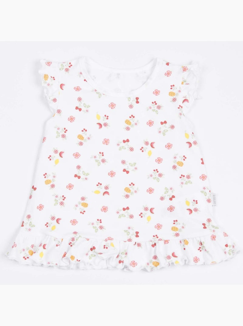 Conjunto de algodón orgánico, cerise | Kitikate Blanco - Kiabi
