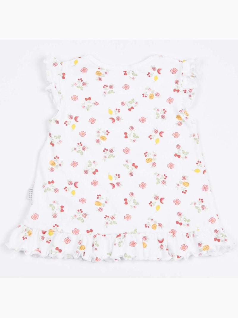 Conjunto de algodón orgánico, cerise | Kitikate Blanco - Kiabi