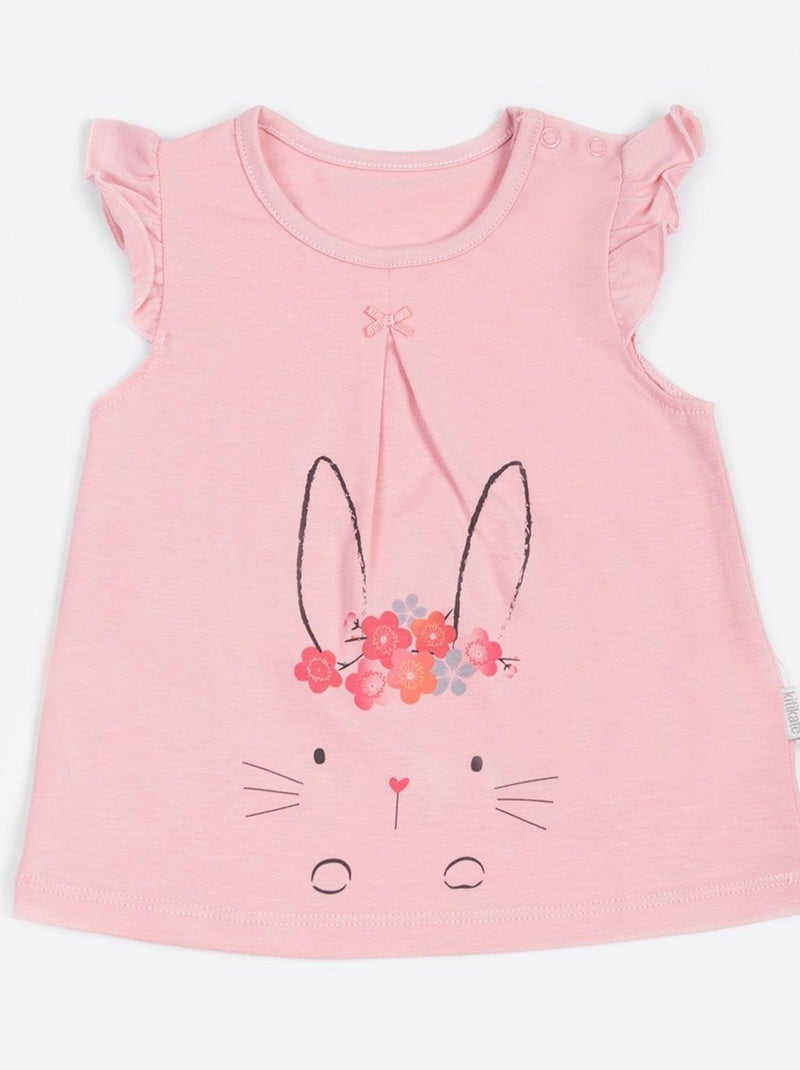 Conjunto de algodón orgánico, claire | Kitikate Rosa - Kiabi