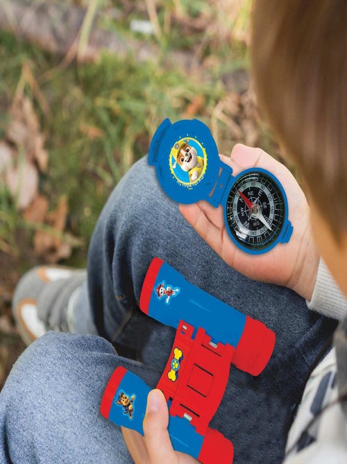 conjunto de aventuras Paw Patrol con walkie talkies de hasta 120 m, prism?ticos y br?jula - Kiabi conjunto de aventuras Paw Patrol con walkie talkies de hasta 120 m, prism?ticos y br?jula - Kiabi
