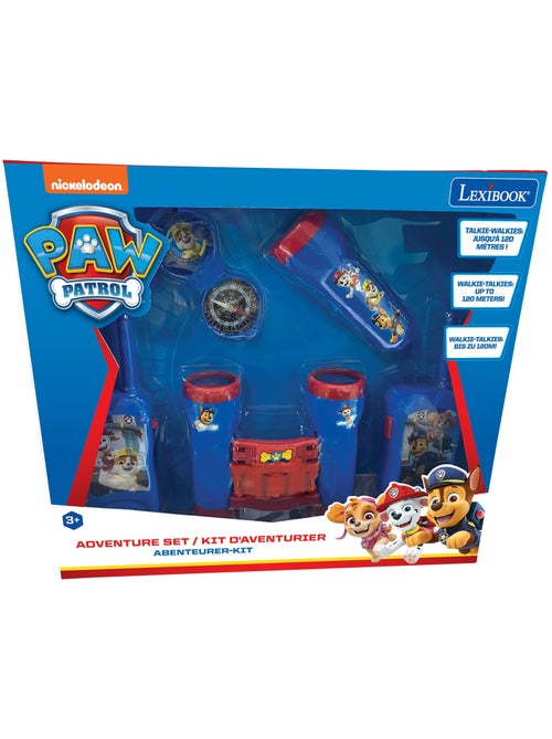conjunto de aventuras Paw Patrol con walkie talkies de hasta 120 m, prism?ticos y br?jula - Kiabi conjunto de aventuras Paw Patrol con walkie talkies de hasta 120 m, prism?ticos y br?jula - Kiabi