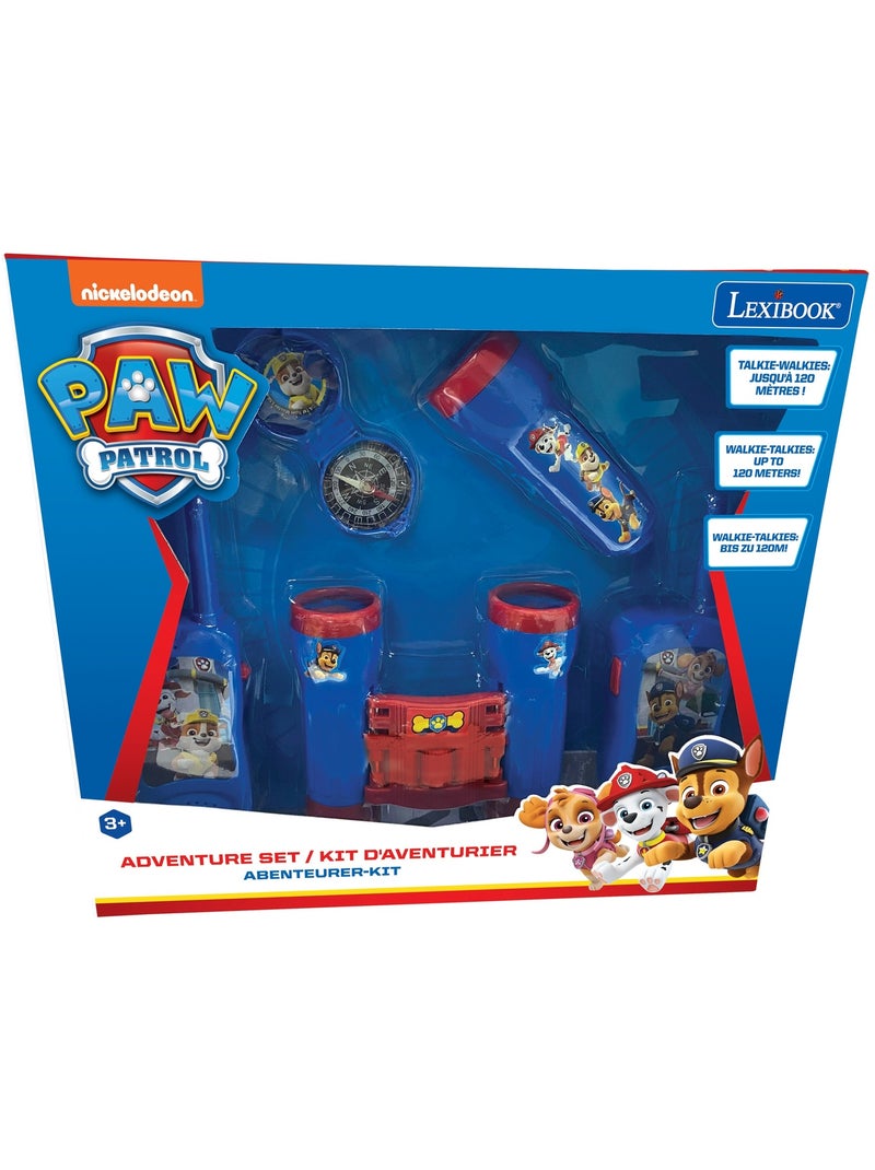 conjunto de aventuras Paw Patrol con walkie talkies de hasta 120 m, prism?ticos y br?jula N/D - Kiabi