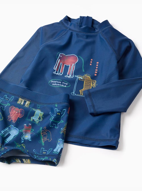 Conjunto de baño con protección UV 40+ y motivo - Kiabi