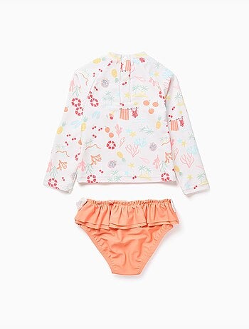 Conjunto de baño con protección UV 40+ y motivo de playa