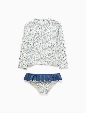 Conjunto de baño con protección UV 80 y motivo floral You&Me