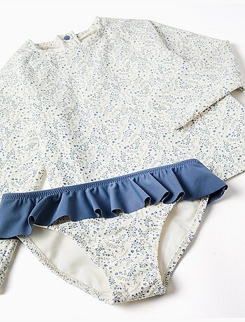 Conjunto de baño con protección UV 80 y motivo floral You&Me