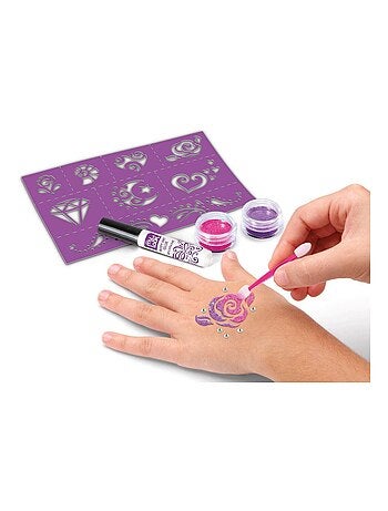 conjunto de belleza 3 en 1 con purpurina