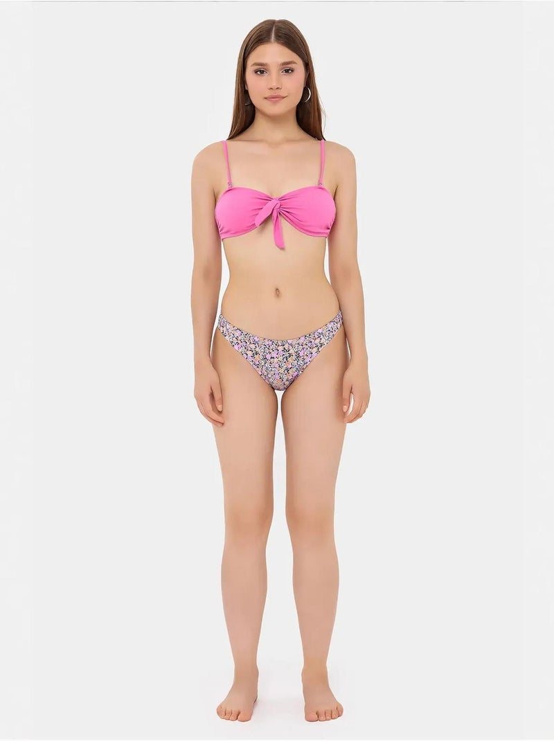 Conjunto de bikini con lazo Rosa - Kiabi