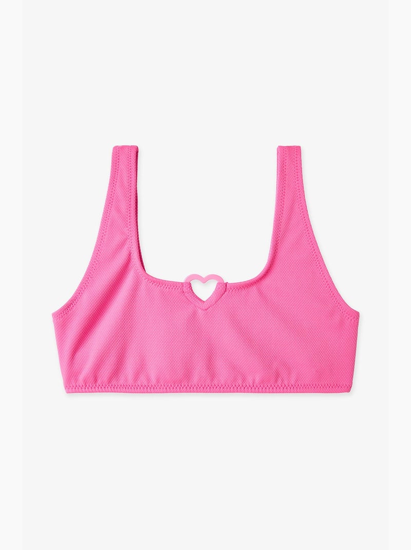 Conjunto de bikini daisy halter para niña penti Rosa fluo/Solinotes - Kiabi