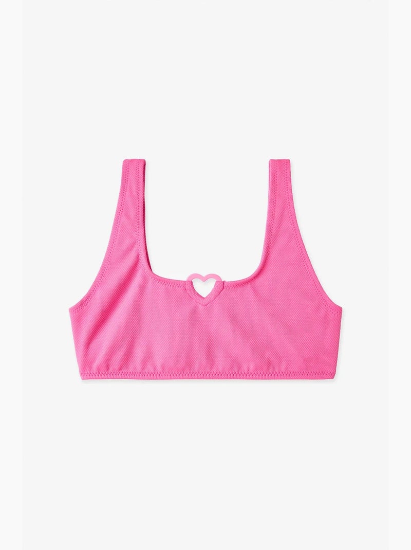 Conjunto de bikini daisy halter para niña penti Rosa fluo/Solinotes - Kiabi