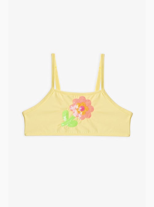 Conjunto de bikini halter con lentejuelas para niña penti - Kiabi Conjunto de bikini halter con lentejuelas para niña penti - Kiabi