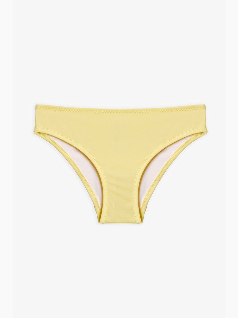 Conjunto de bikini halter con lentejuelas para niña penti Amarillo limón - Kiabi
