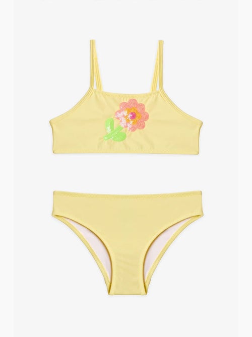 Conjunto de bikini halter con lentejuelas para niña penti - Kiabi Conjunto de bikini halter con lentejuelas para niña penti - Kiabi