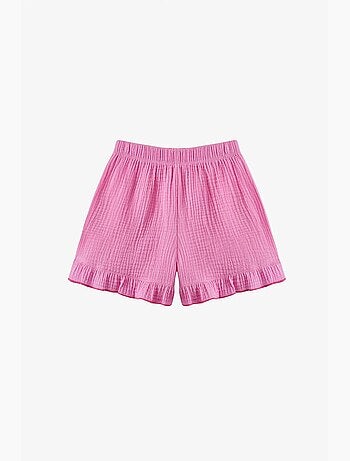 Conjunto de bikini pinky con volantes penti