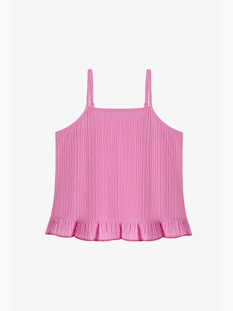 Conjunto de bikini pinky con volantes penti Rosa fluo/Solinotes - Kiabi