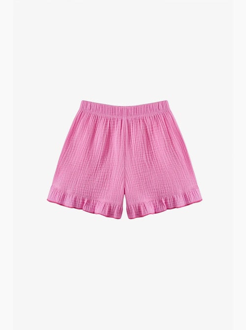 Conjunto de bikini pinky con volantes penti - Kiabi Conjunto de bikini pinky con volantes penti - Kiabi