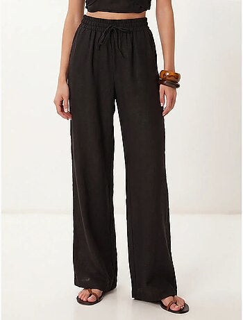 Conjunto de blusa halter y pantalones de pernera ancha istanbul