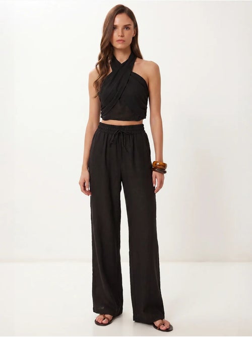 Conjunto de blusa halter y pantalones de pernera ancha istanbul - Kiabi