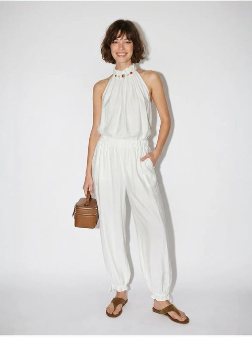 Conjunto de blusa halter y pantalones de tiro alto lucci - Kiabi