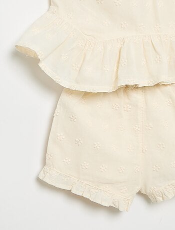 Conjunto de blusa sin mangas + short
