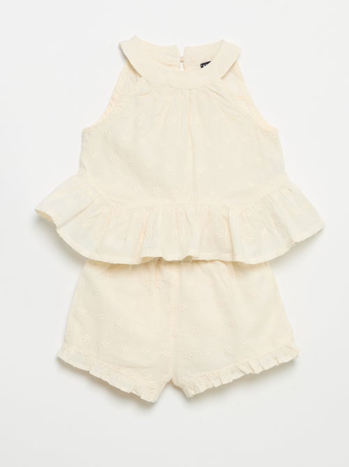 Conjunto de blusa sin mangas + short - Kiabi