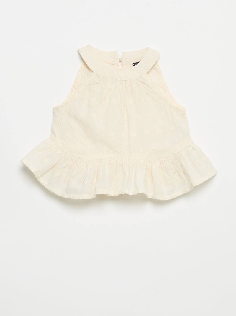 Conjunto de blusa sin mangas + short Crudo - Kiabi