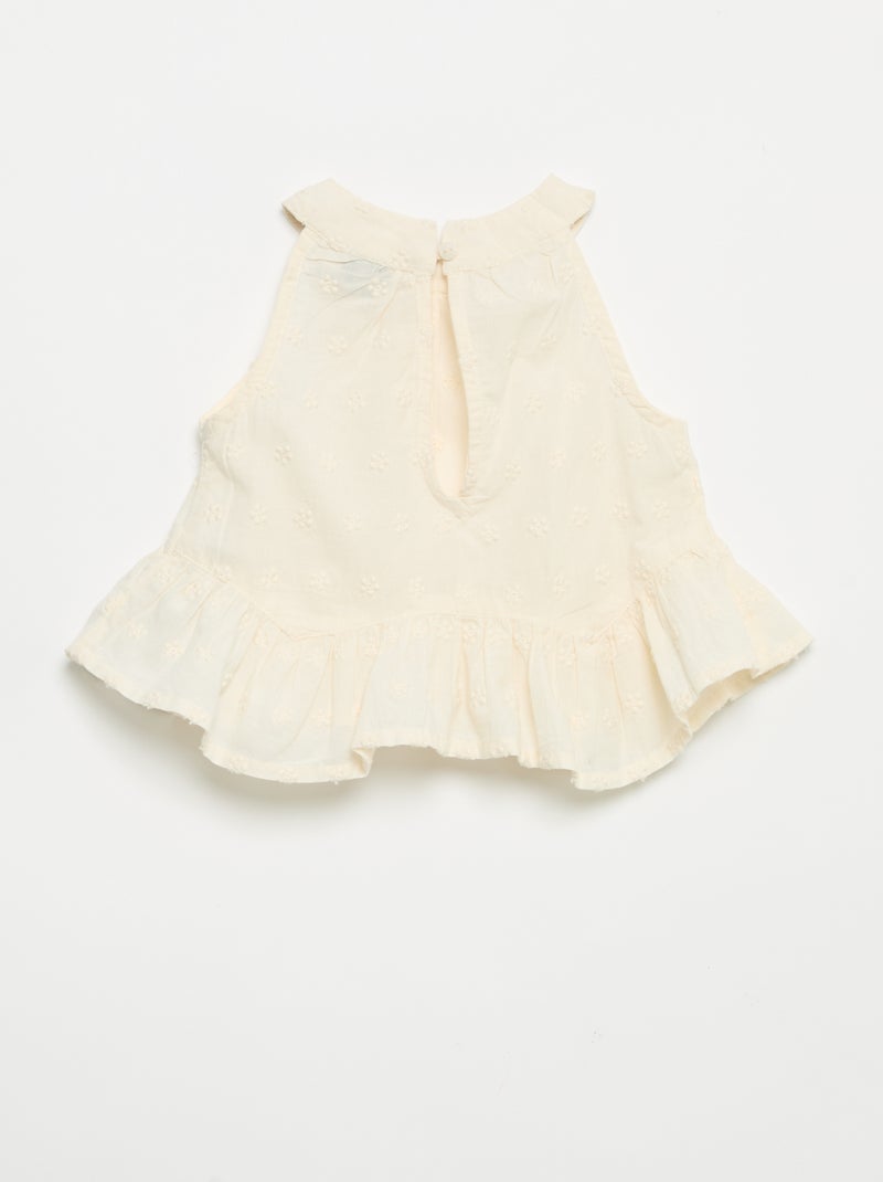 Conjunto de blusa sin mangas + short Crudo - Kiabi