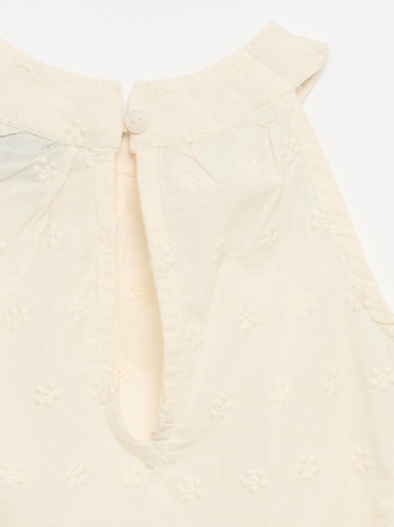 Conjunto de blusa sin mangas + short Crudo - Kiabi